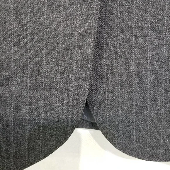 Haberdashery Pin Stripe Blazer Gray Size 16 Women's Lined - Picture 6 of 10